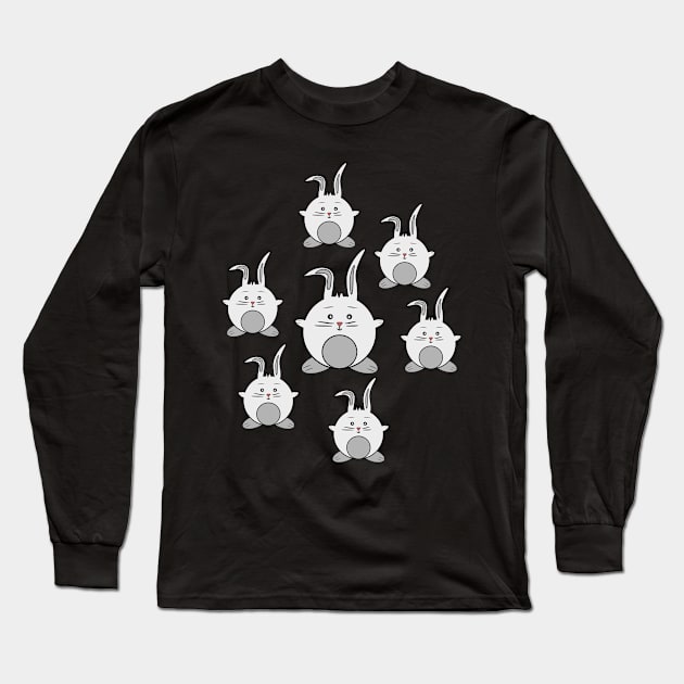 Cute happy crowd Long Sleeve T-Shirt by cocodes